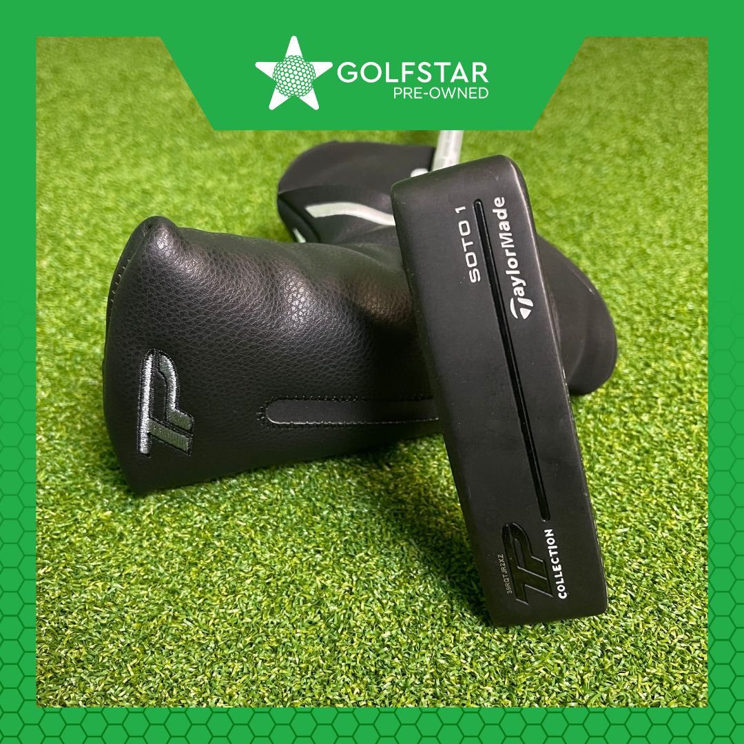 Taylormade TP Black Soto 1 Putter - 35 Inch - Plumbers Neck - Lamkin Pistol Grip