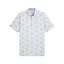 Puma Men's Cloudspun Paisley Polo (White Glow & Zen Blue)
