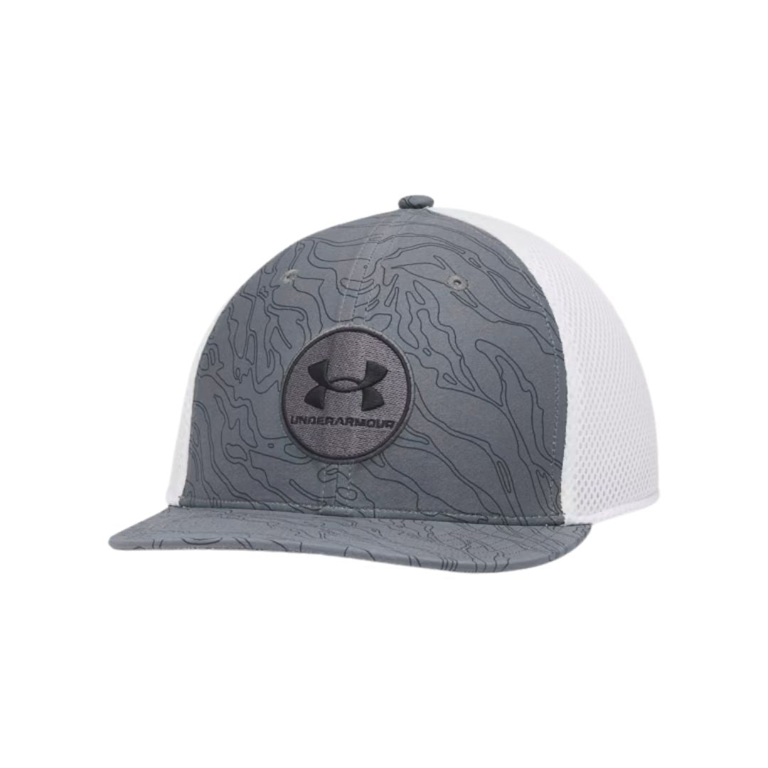 Under Armour Drive Mid Stretch Fit Cap - Castlerock