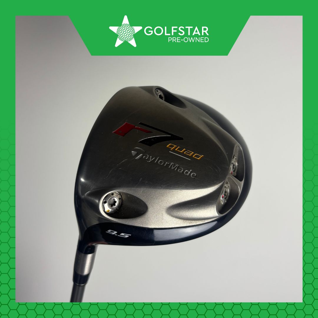 TaylorMade R7 Quad 9.5° - Taylormade MAS2 65g Regular Shaft - Standard Grip - LEFT HANDED