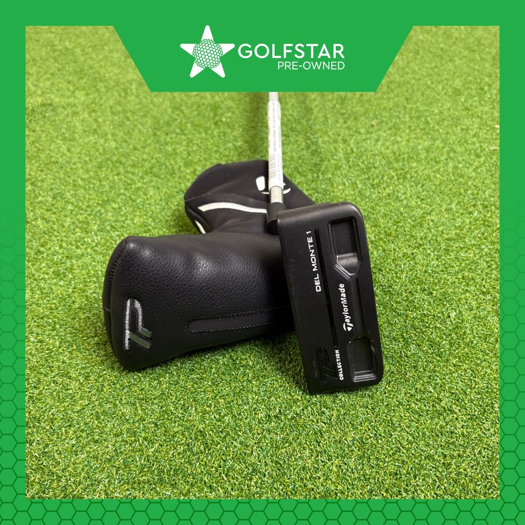 Taylormade TP Black Del Monte 1 Putter - 34 Inch - Plumbers Neck - Lamkin Pistol Grip