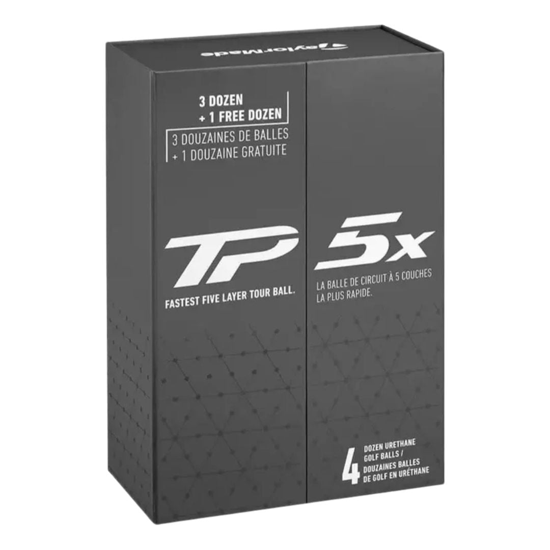 4 DOZEN FOR THE PRICE OF 3 - Taylormade TP5x Golf Balls (White)