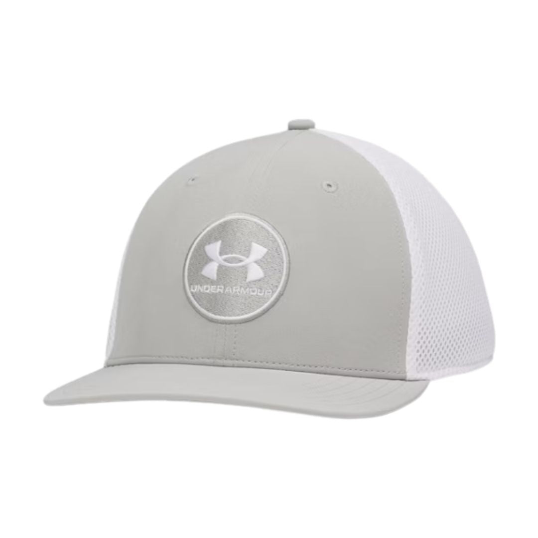 Under Armour Drive Mid Stretch Fit Cap - Titanium