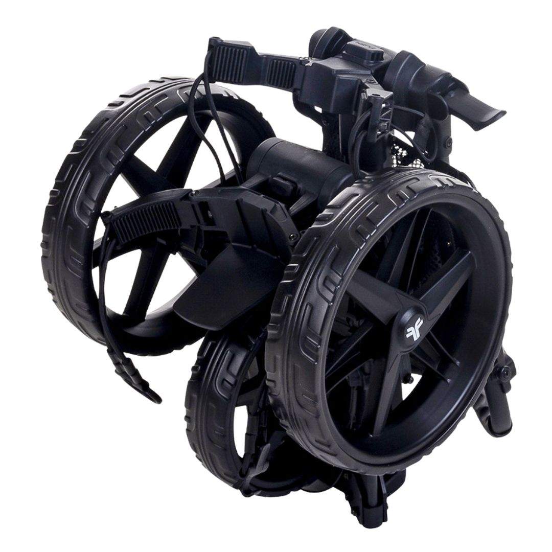 FastFold Square Compact 3‑Wheel Golf Trolley (Charcoal/Black)
