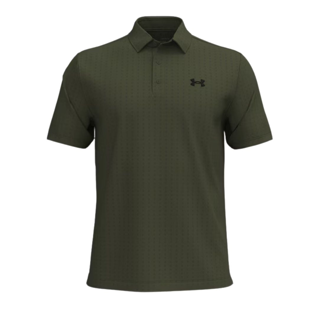 Under Armour Playoff 3.0 Golf Polo Shirt (Marine Green & Black)