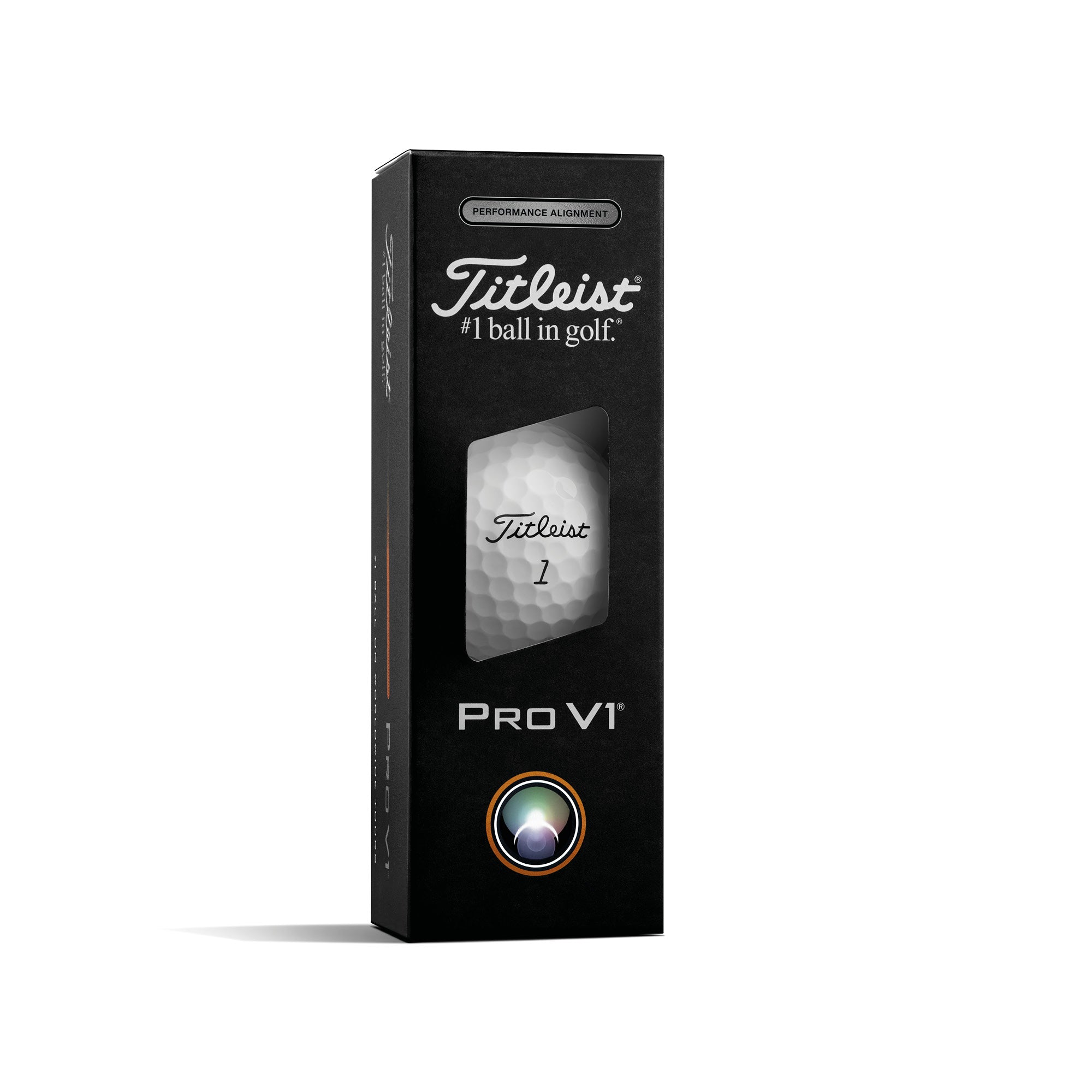 Titleist Pro V1 Performance Alignment Golf Balls - White with Black Line