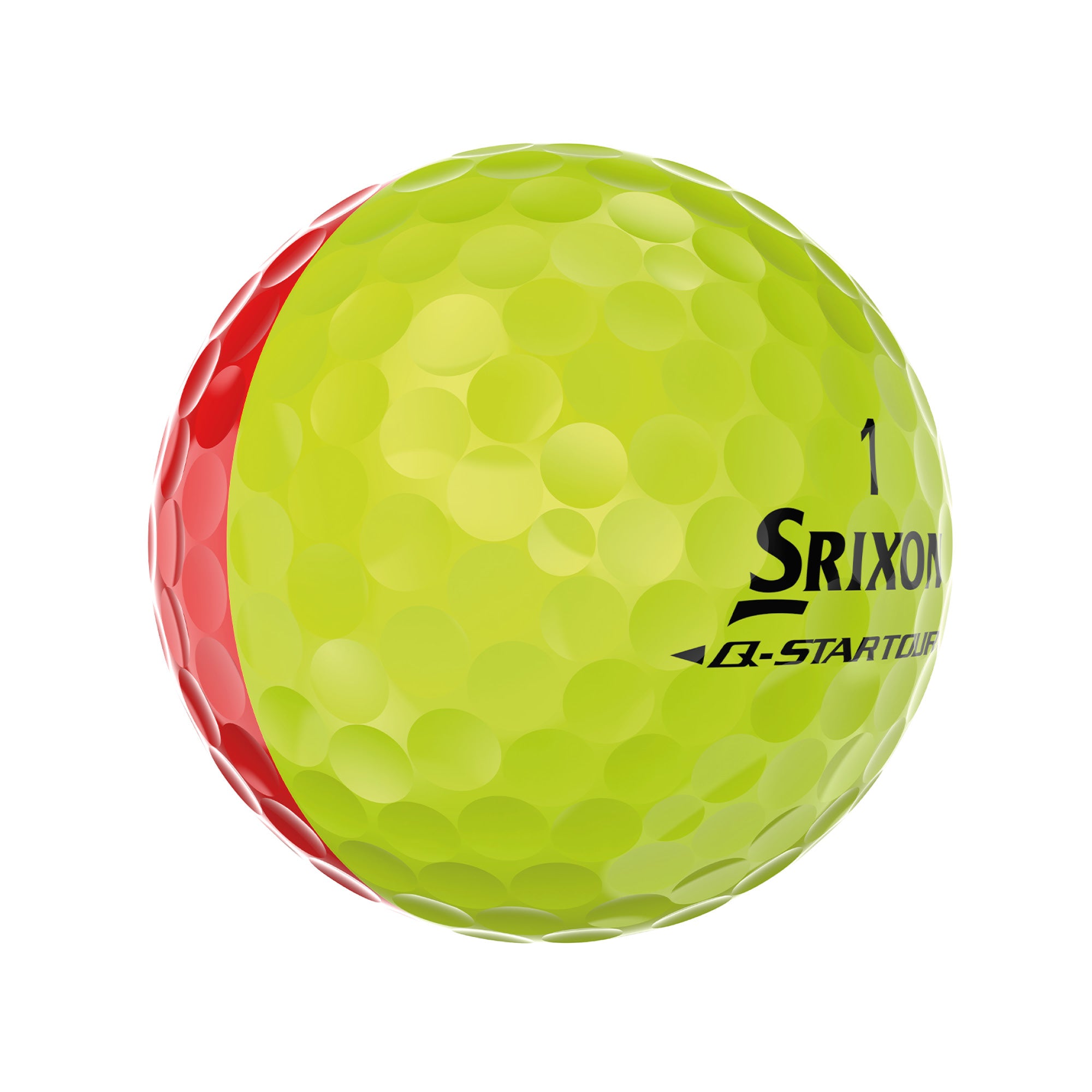 Srixon Q Star Tour Divide Golf Balls - Yellow & Red