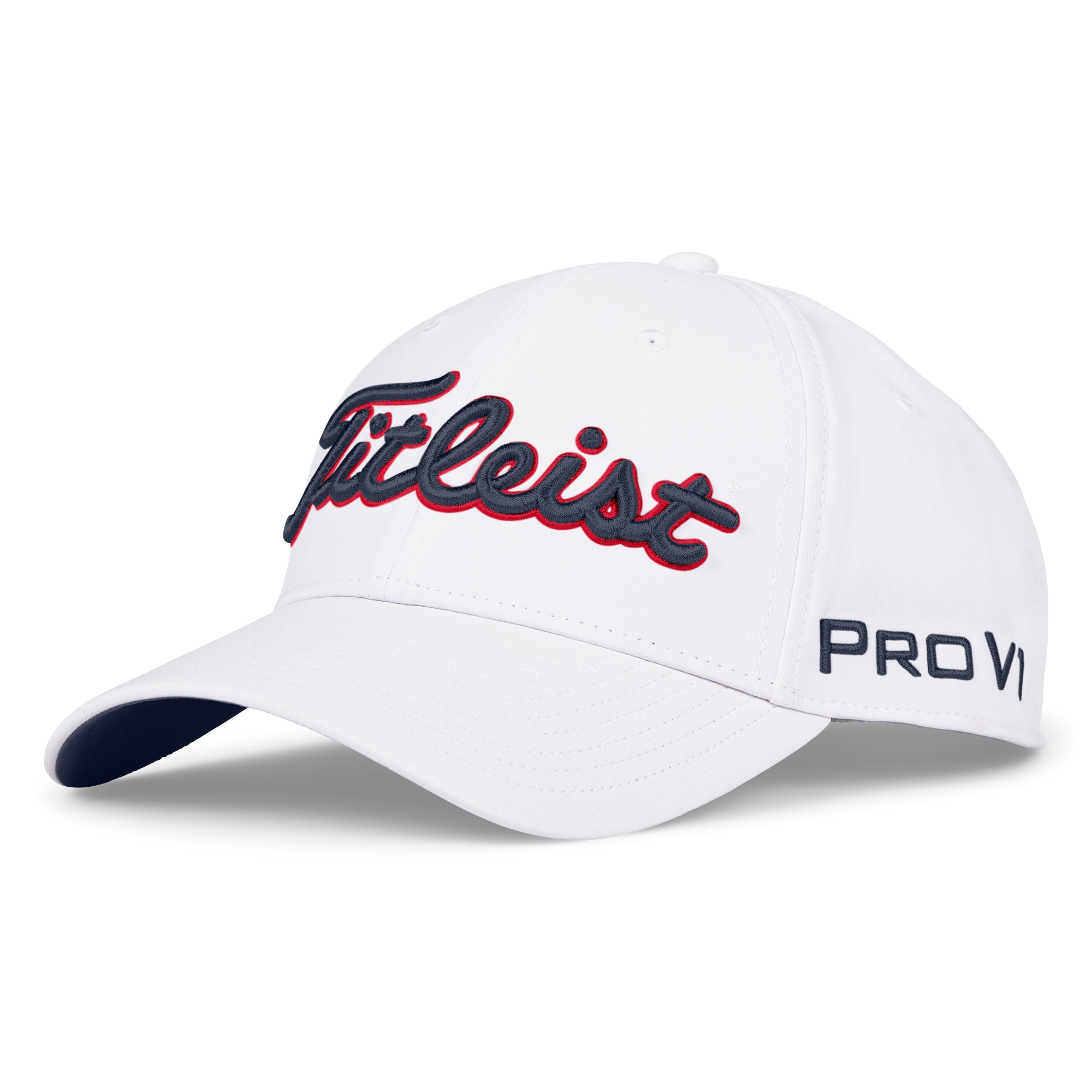 Titleist Tour Performance Golf Cap - White, Navy & Red