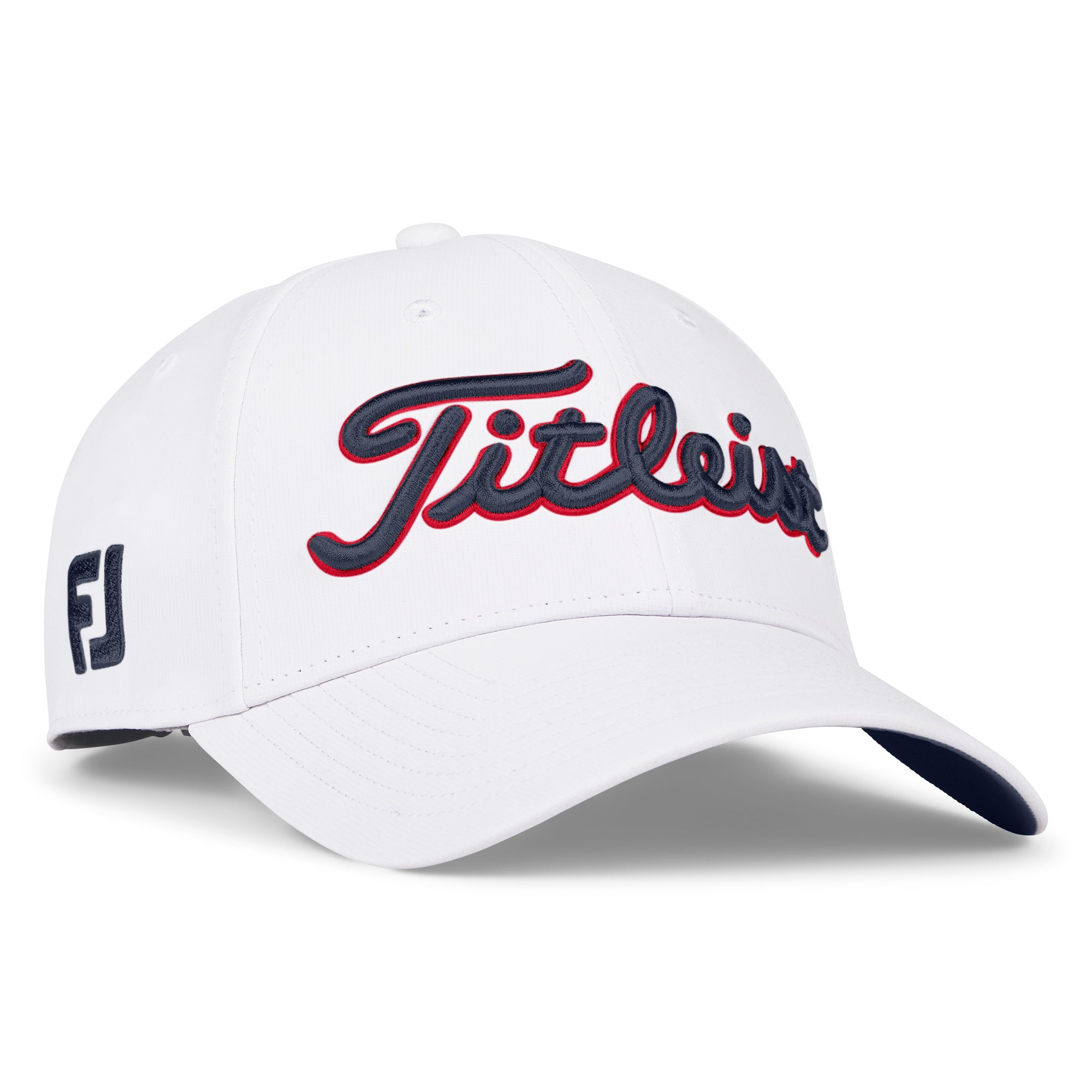 Titleist Tour Performance Golf Cap - White, Navy & Red