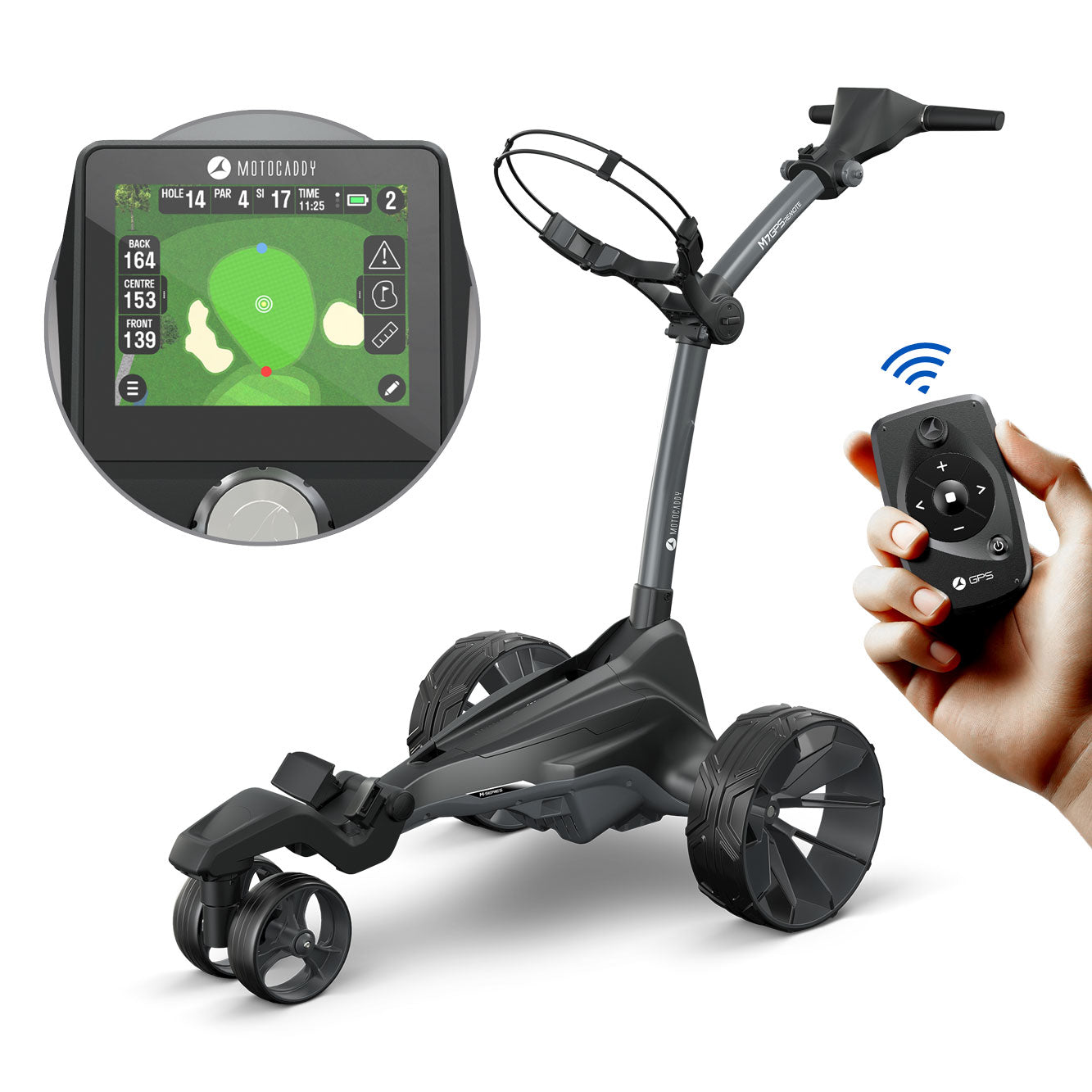 Motocaddy M7 Remote GPS Electric Golf Trolley - Ultra Lithium Battery