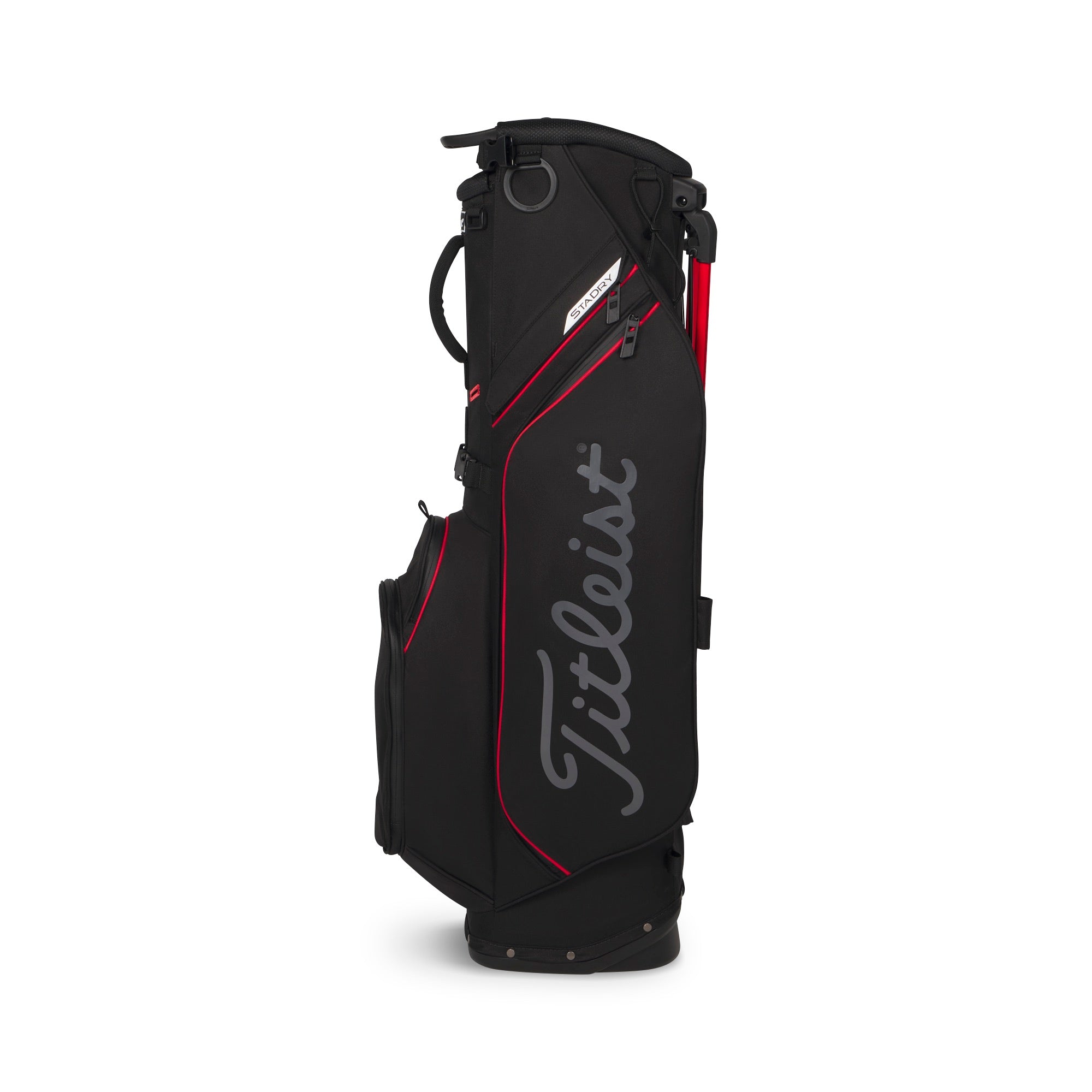 Titleist Players S4 StaDry Golf Stand Bag - Black, Red & Graphite