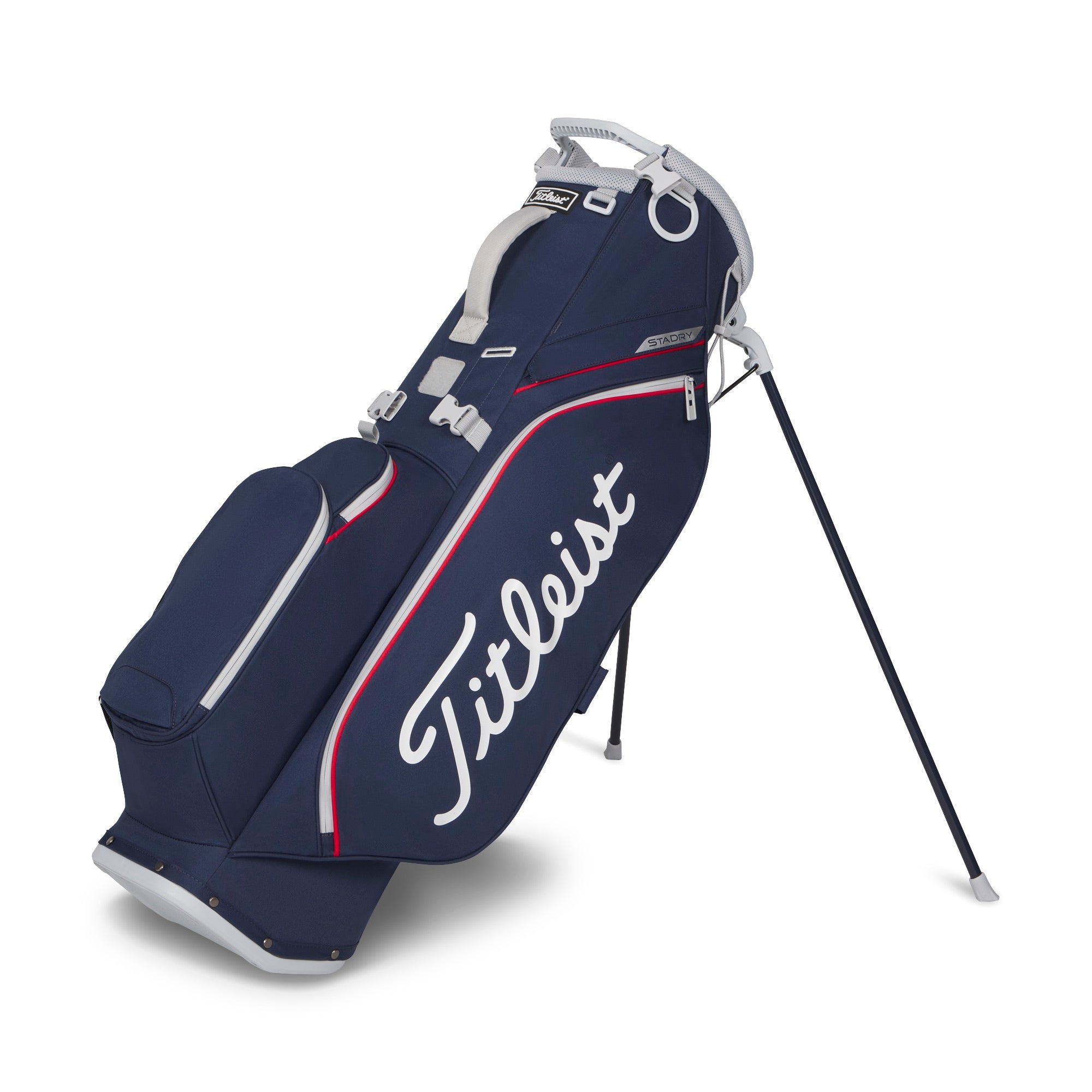 Titleist Players S4 StaDry Golf Stand Bag - Navy, Red & White