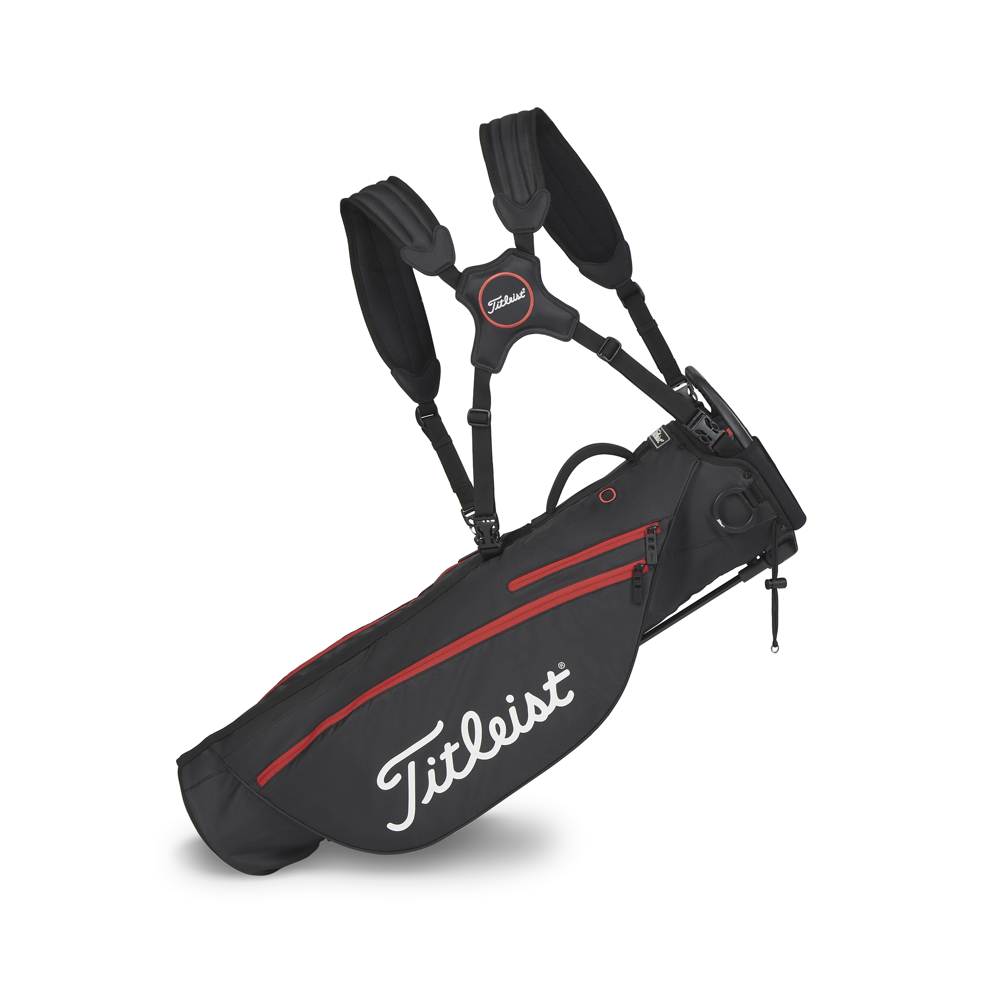 Titleist Premium Carry Golf Bag - Black & Red