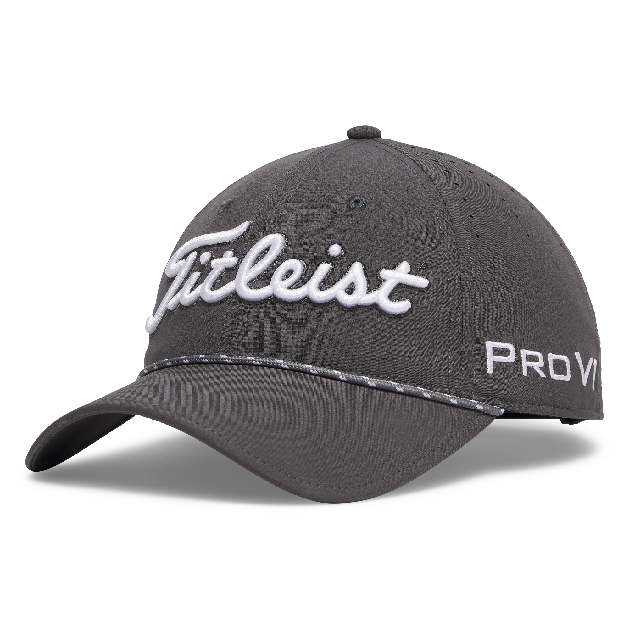 Titleist Tour Breezer Golf Cap - Charcoal & White