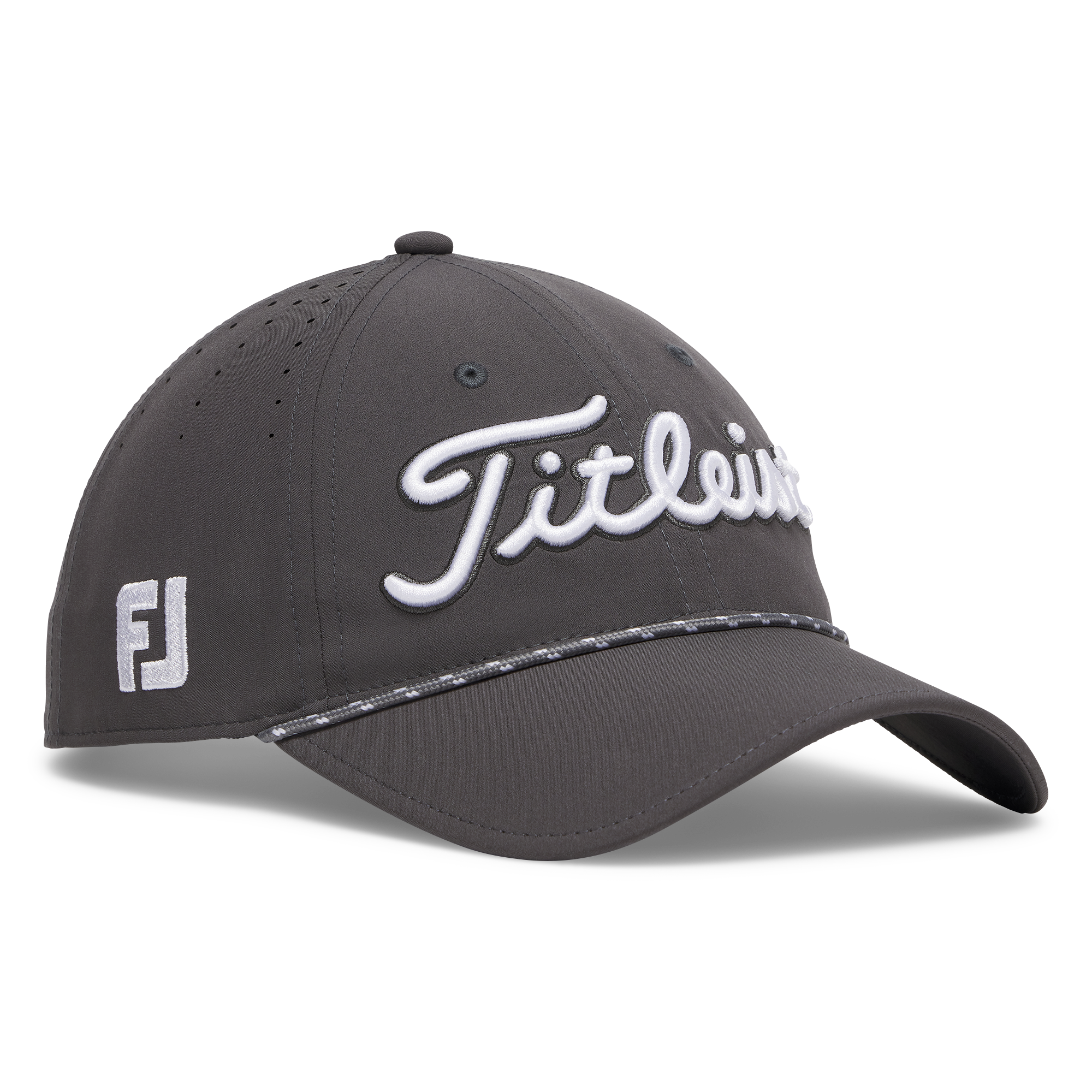 Titleist Tour Breezer Golf Cap - Charcoal & White