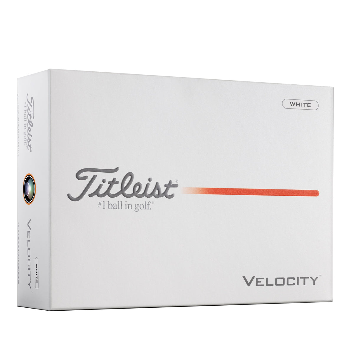 Titleist Velocity Golf Balls - White - 12 Ball Pack