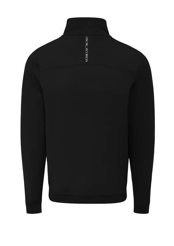 Oscar Jacobson Westland Golf 1/4 Zip Pullover - Black