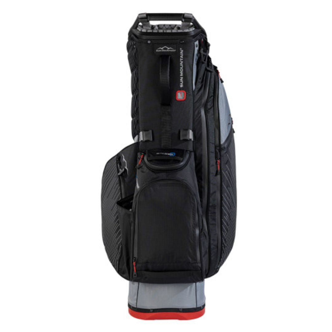 Sun Mountain Eclipse E-4.5 VLO H2NO 14-Way Hybrid Stand Bag (Nickel, Black & Red)
