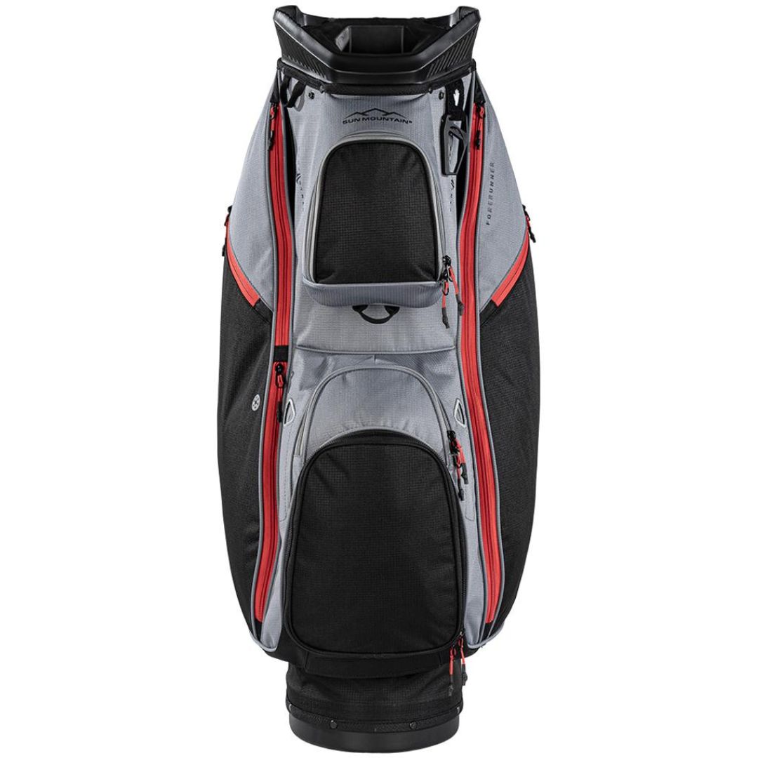 Sun Mountain Forerunner 14-Way Cart Bag (Black, Nickel & Red)