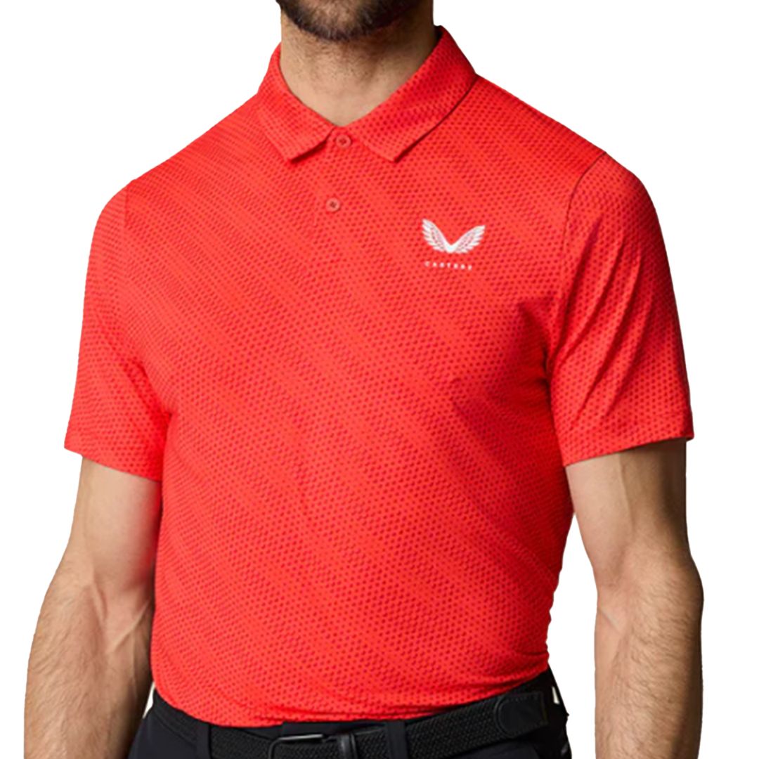 Castore Club Golf Ball Printed Polo