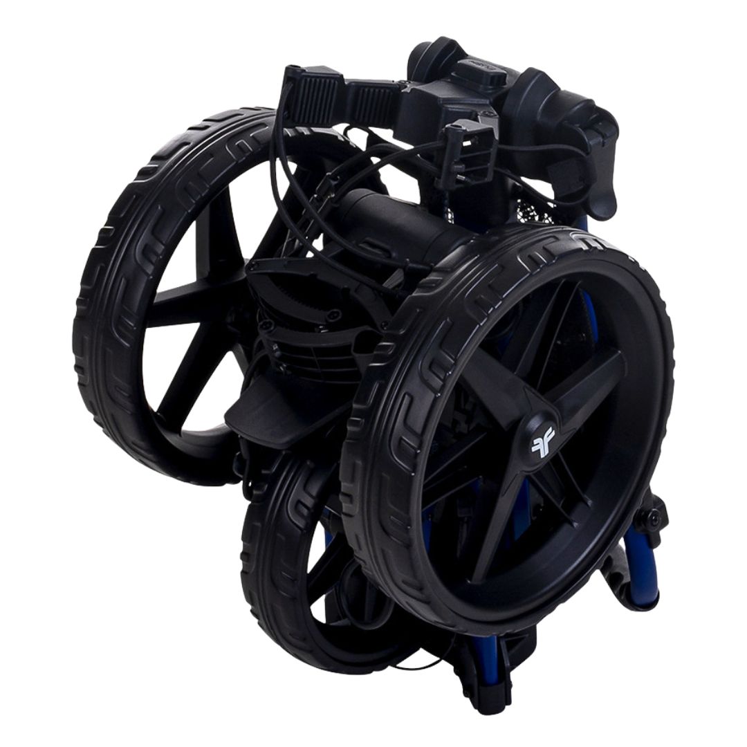 FastFold Square Compact 3‑Wheel Golf Trolley (Navy/Black)