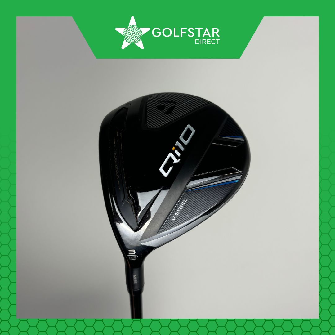 TaylorMade Qi10 3 Wood 15° - Ventus Blue 60g Regular Flex - Z-Grip Black/Grey - LEFT HANDED