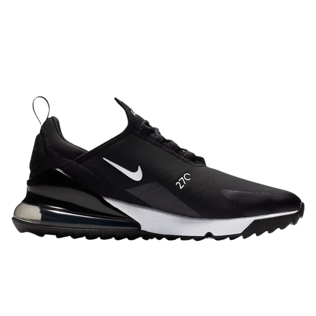 Nike Air Max 270 G Golf Shoe - Black, Hot Punch & White