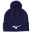 Mizuno Crested Bobble Hat - Navy