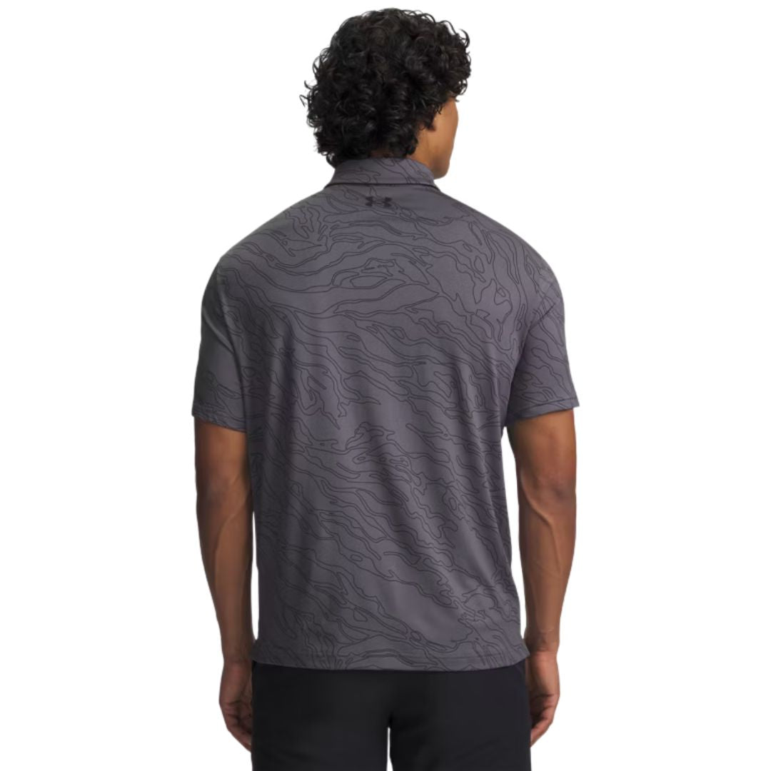 Under Armour Playoff 3.0 Printed Golf Polo Shirt - Castlerock