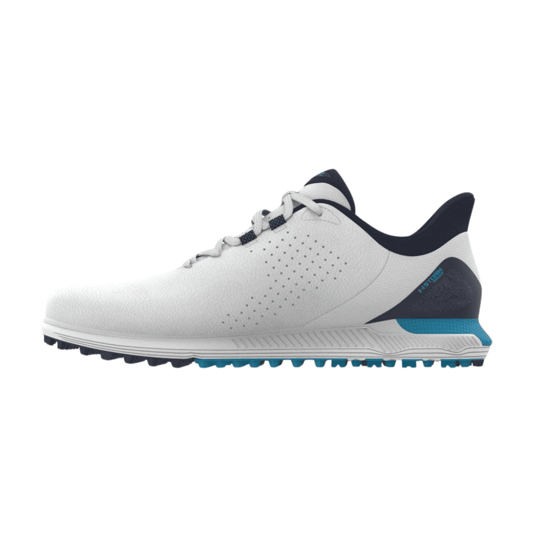 Under Armour Drive Fade SL Golf Shoes (White/Blue)