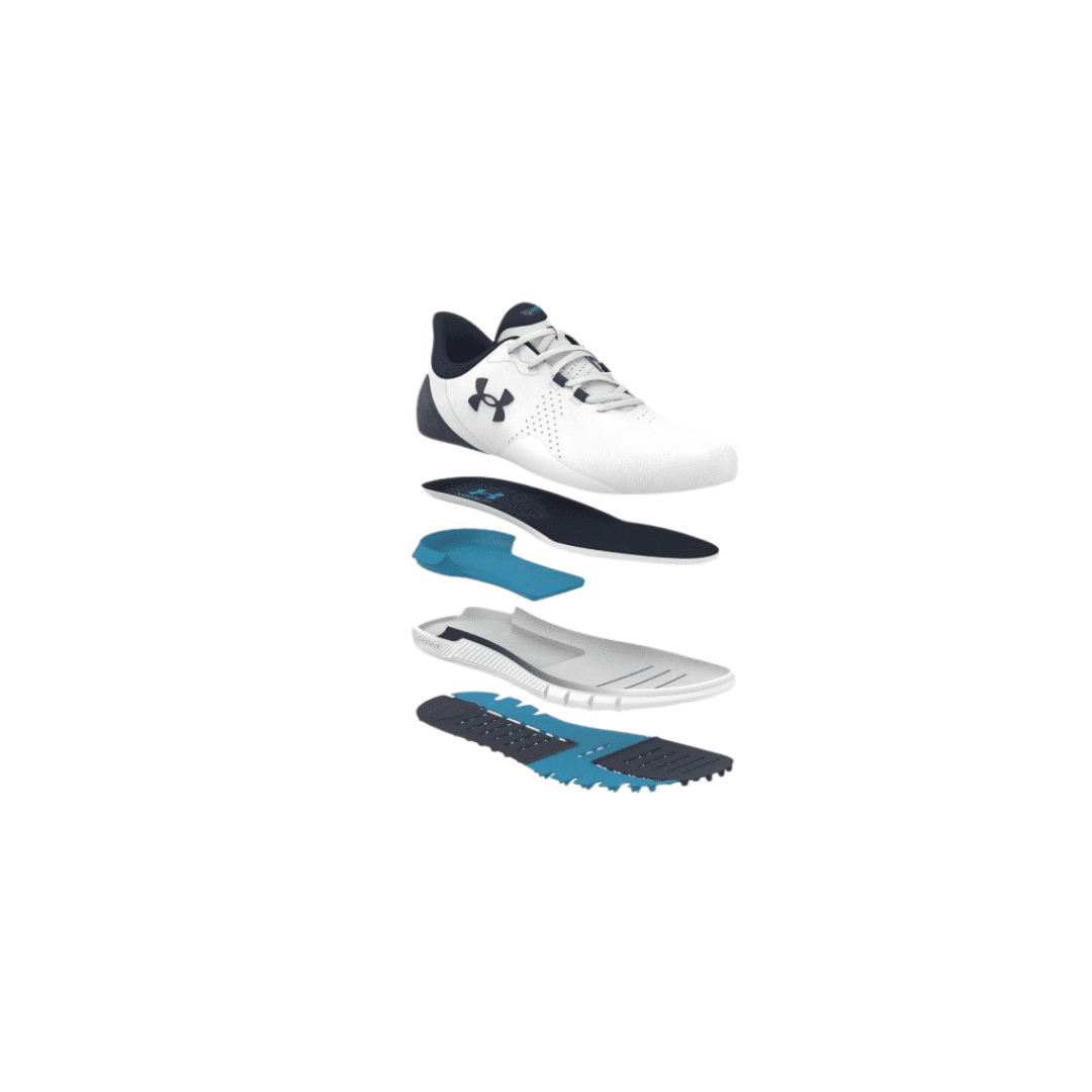 Under Armour Drive Fade SL Golf Shoes (White/Blue)