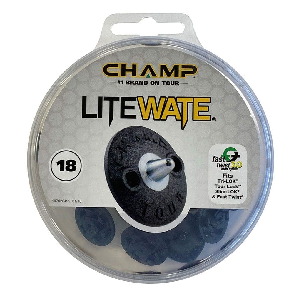 Champ Litewate spike.    18 Pack  (Black)