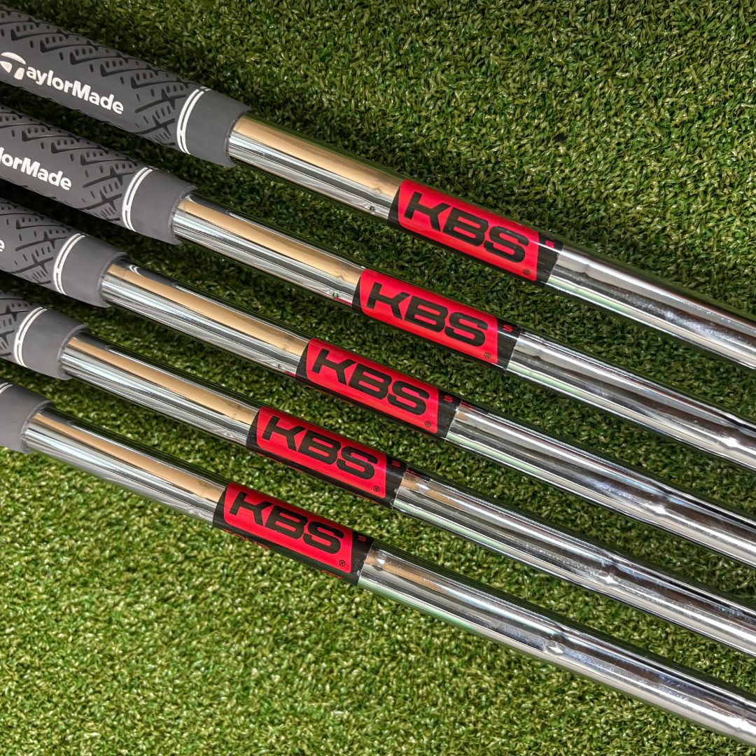 TaylorMade P7MC Irons 6-PW - KBS Tour Stiff - Z-Grip Grey - LEFT HANDED