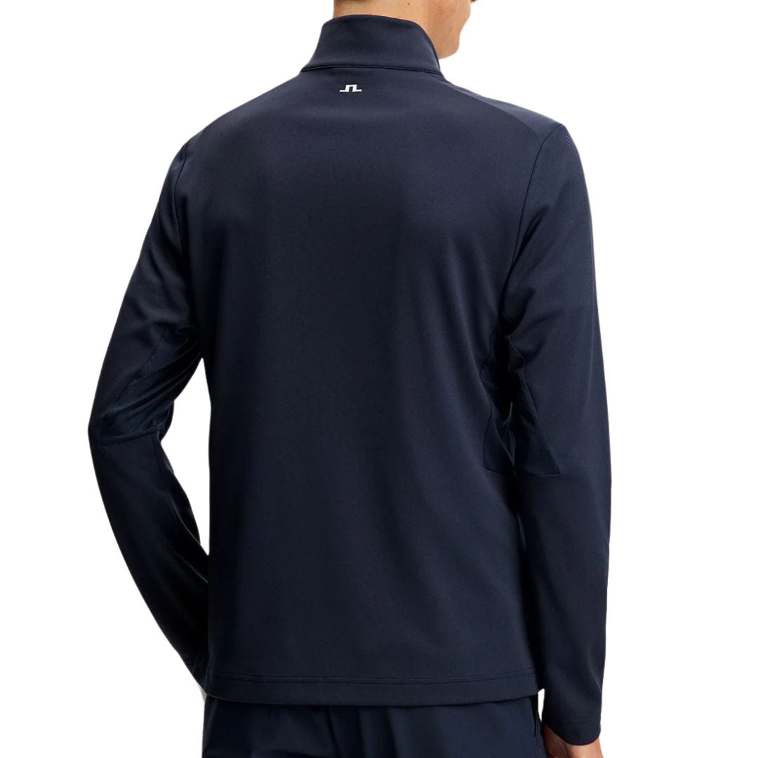 J Lindeberg Leon 1/4 Zip Pullover - Navy