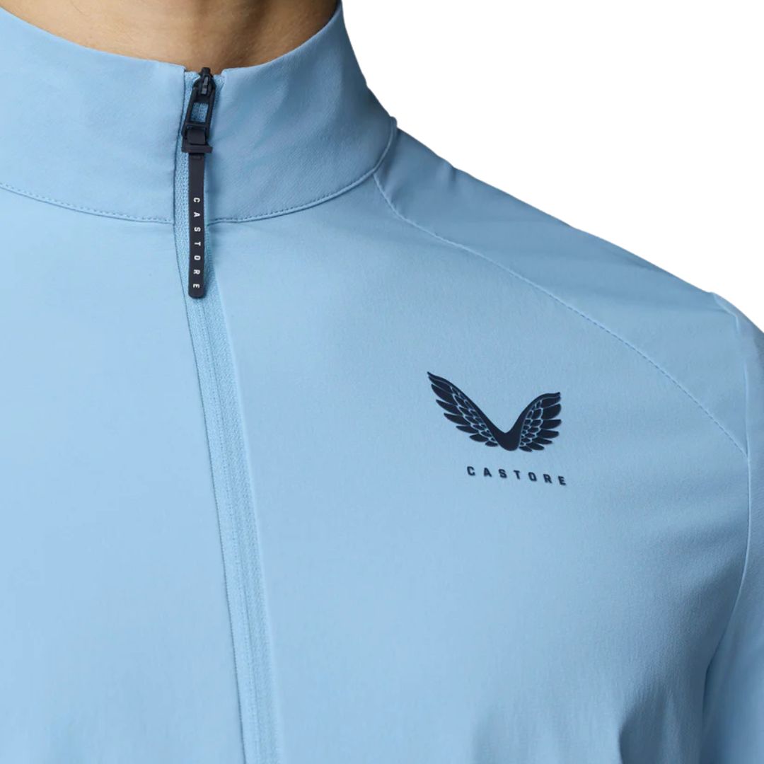 Castore Flex Woven 1/2 Zip Jacket (Sky Blue & Midnight Navy)
