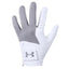 Under Armour Medal Golf Glove - White & Grey