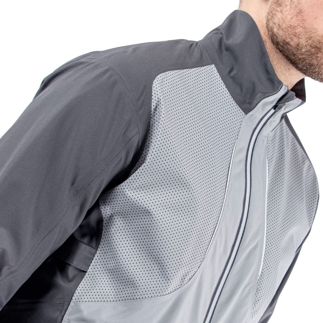 Galvin Green Albert Waterproof Golf Jacket (Forged Iron/Sharkskin/Cool Grey)