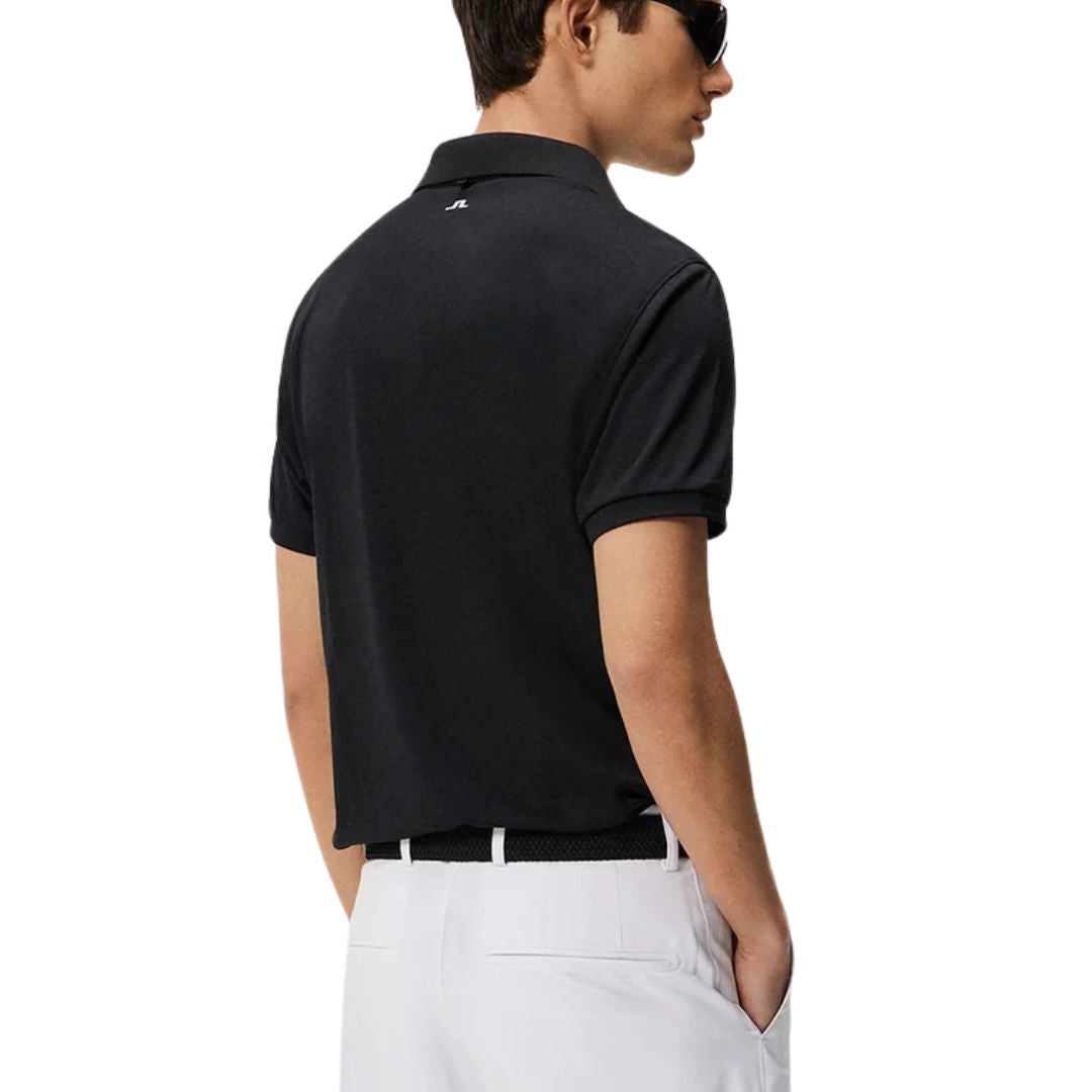 J Lindeberg Tour Tech Golf Polo Shirt - Black