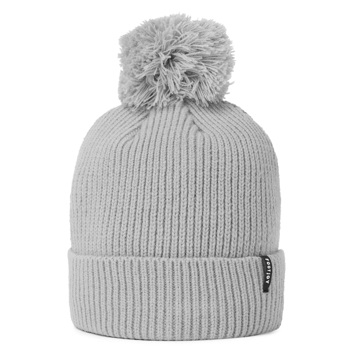 Footjoy Cuffed Bobble Golf Beanie Hat - Grey