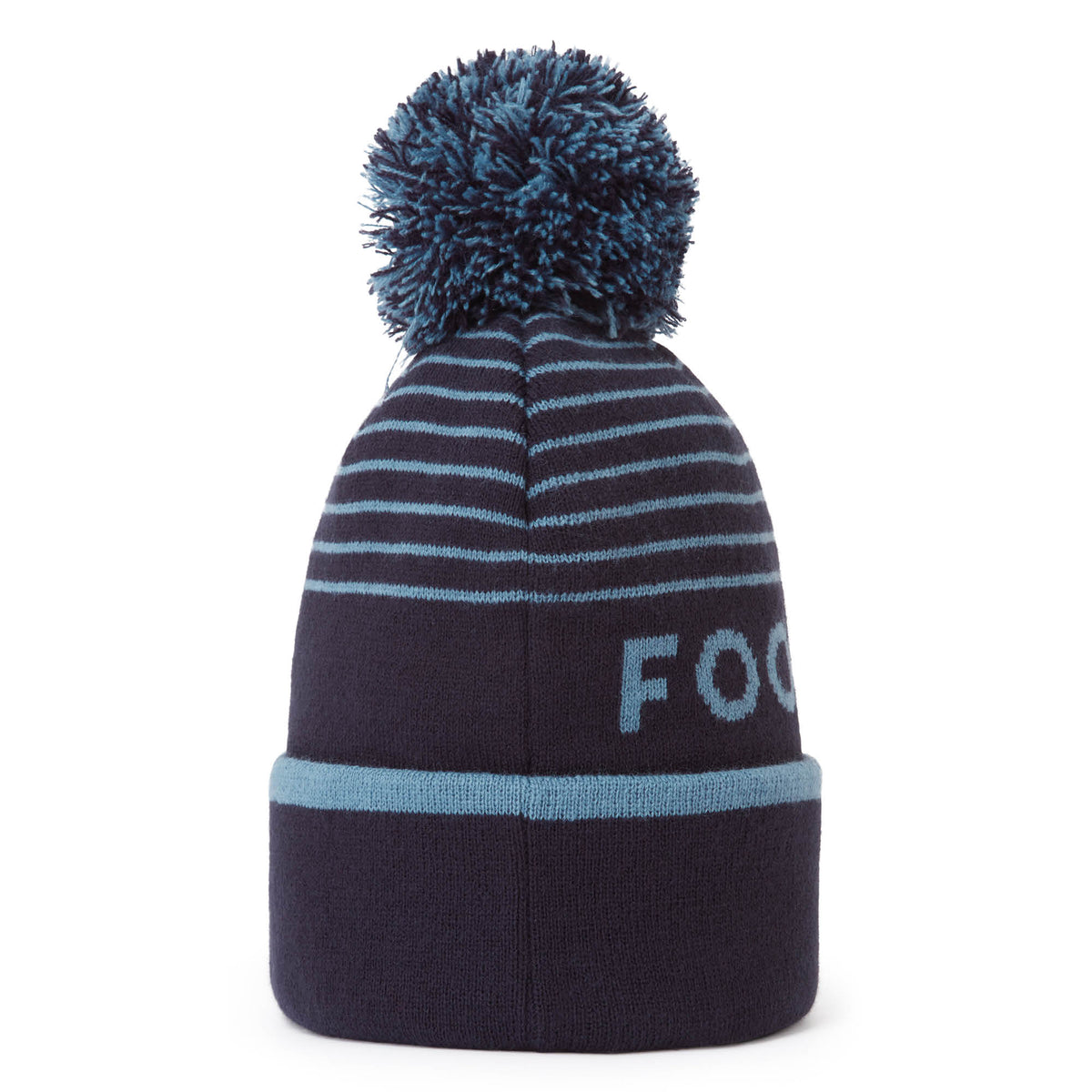 Footjoy Striped Bobble Golf Beanie Hat - Navy & Maiden