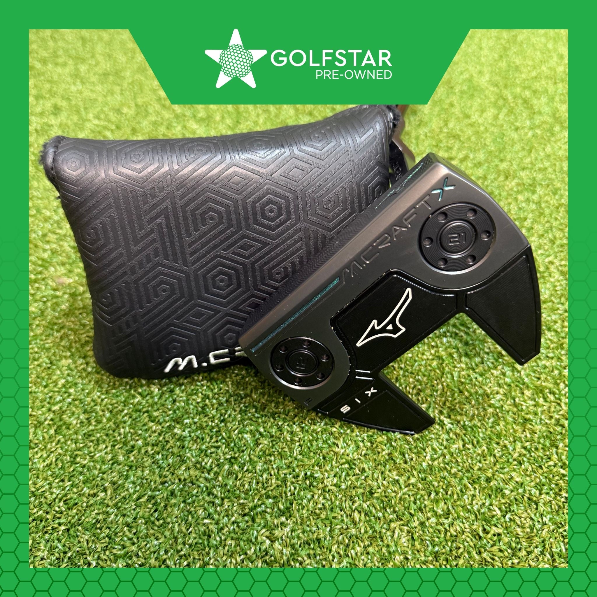 Mizuno M-Craft X 6 - 35 Inch - Plumbers Neck - Oversized Pistol Grip