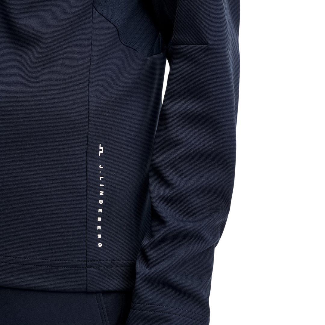 J Lindeberg Leon 1/4 Zip Pullover - Navy