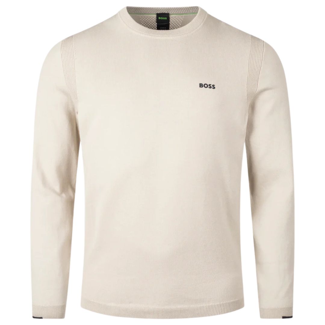 Hugo Boss EVER-X Cotton Sweater - Beige
