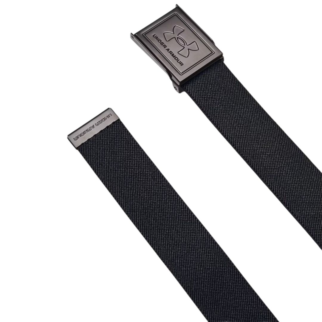 Men's UA Drive Stretch Webbing Belt - Black & Grey