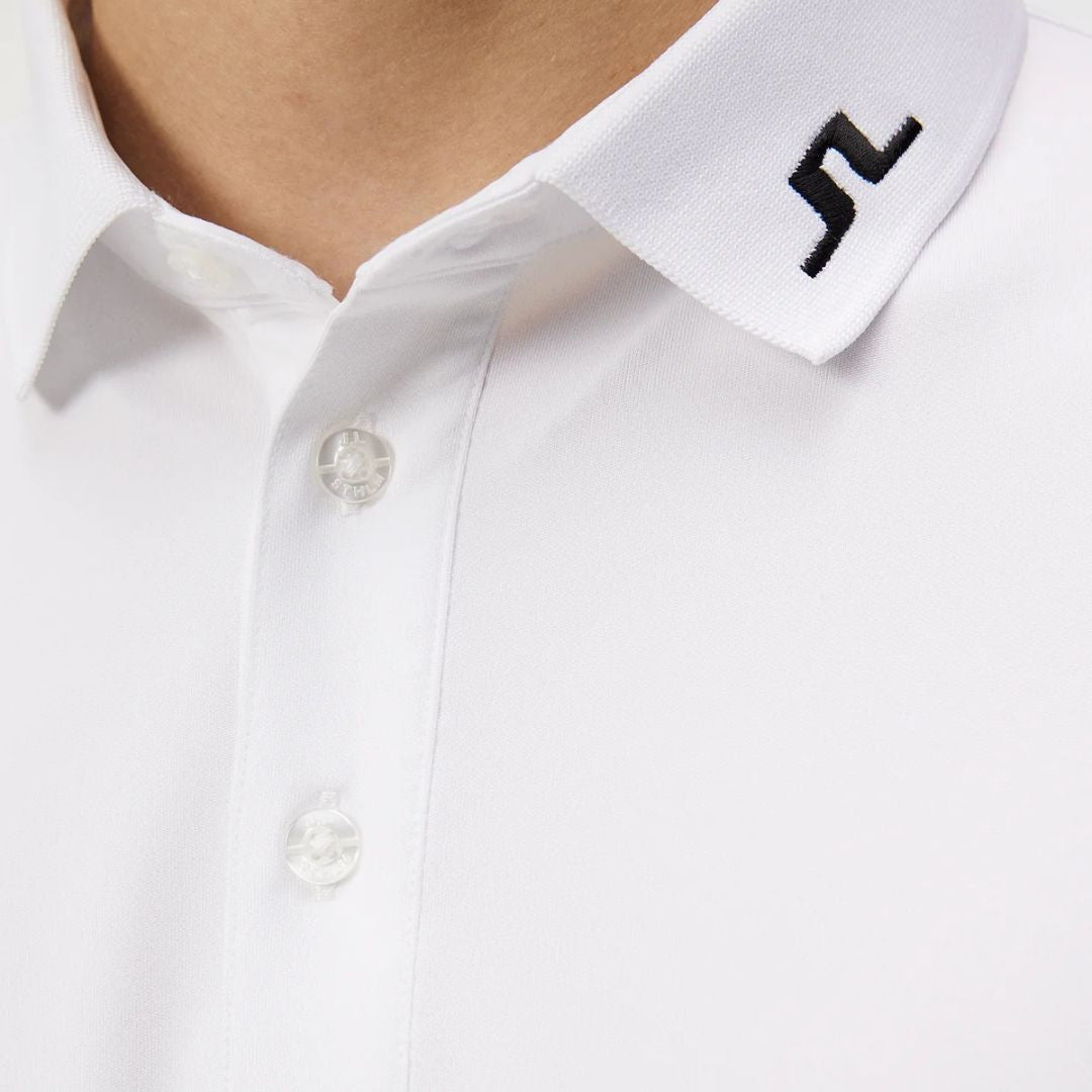 J Lindeberg Tour Tech Golf Polo Shirt - White