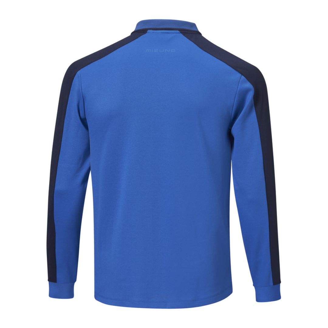 Mizuno Showdown Long Sleeve Polo Shirt - Surf Blue