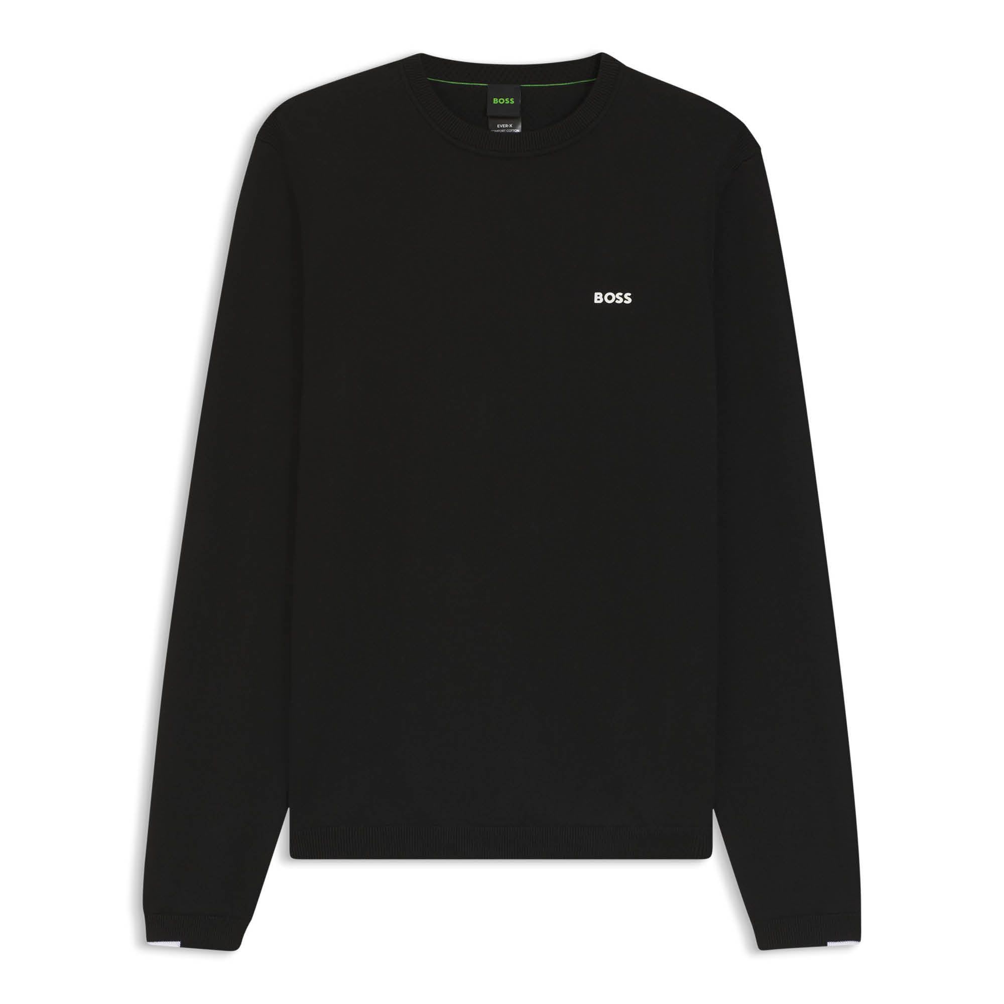 BOSS EVER-X Cotton Sweater - Black
