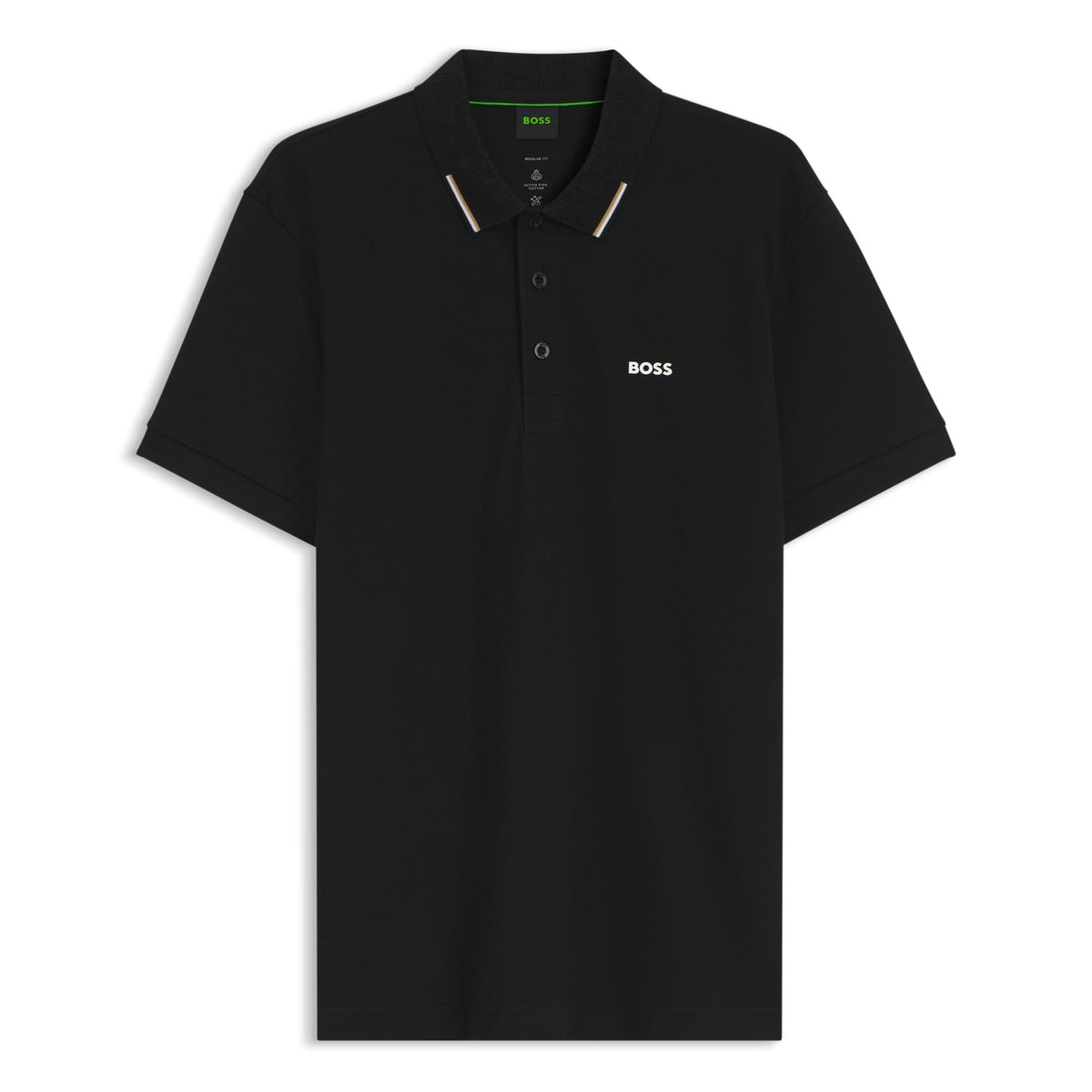 BOSS GOC Swing Paddy Golf Polo Shirt - Black