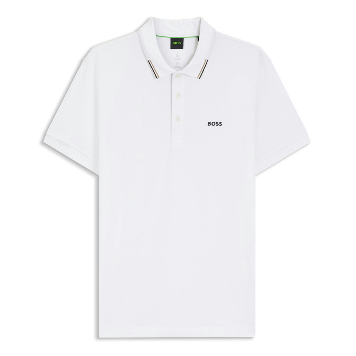 BOSS GOC Swing Paddy Golf Polo Shirt - White
