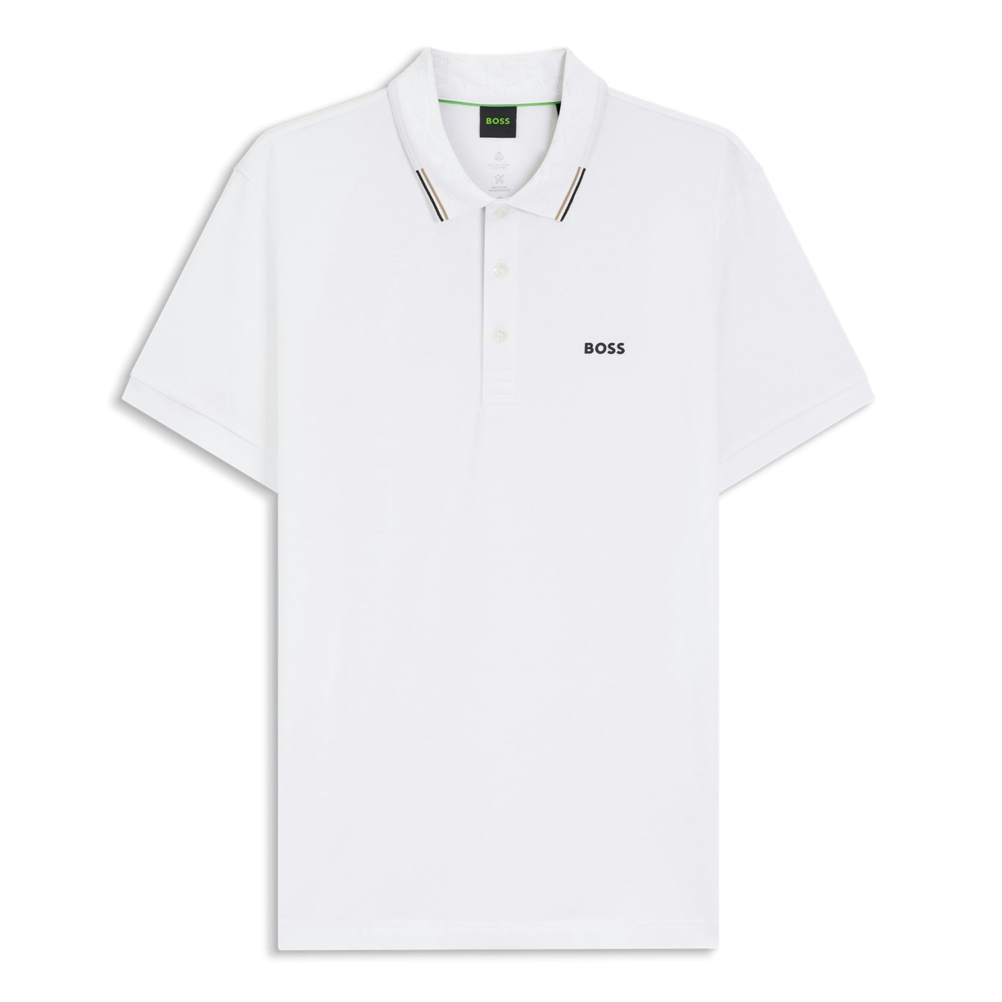 BOSS GOC Swing Paddy Golf Polo Shirt - White